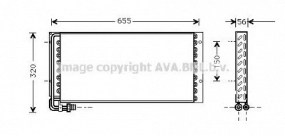 AVA QUALITY COOLING mn5011 -  Конденсатор, кондиционер